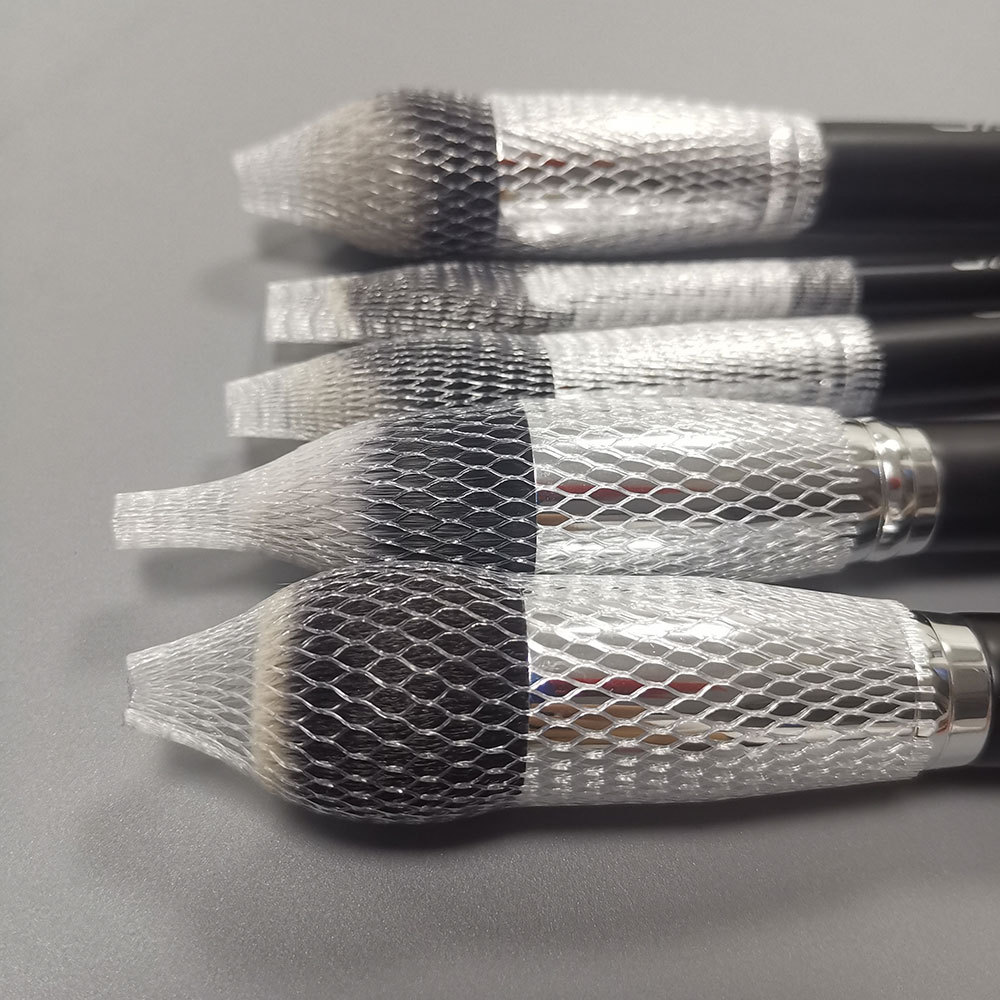 Brush Cover Cosmetic Brush Head Protection Packaging Mesh Cover 8mm Wide 6mm Wide White Brush Cover