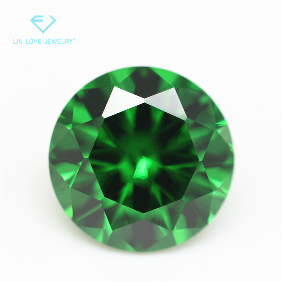 Factory Direct Sales 5A Round White Colorfuled Zircon Loose Stone Artificial Diamond Synthetic Cz Hao Stone Super Hard Anti-Scratch