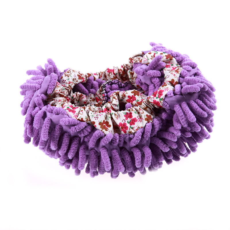 Chenille Shoe Cover Lazy Mop Shoe Cover Cleaning Floor Removable Slippers Mop Headgear