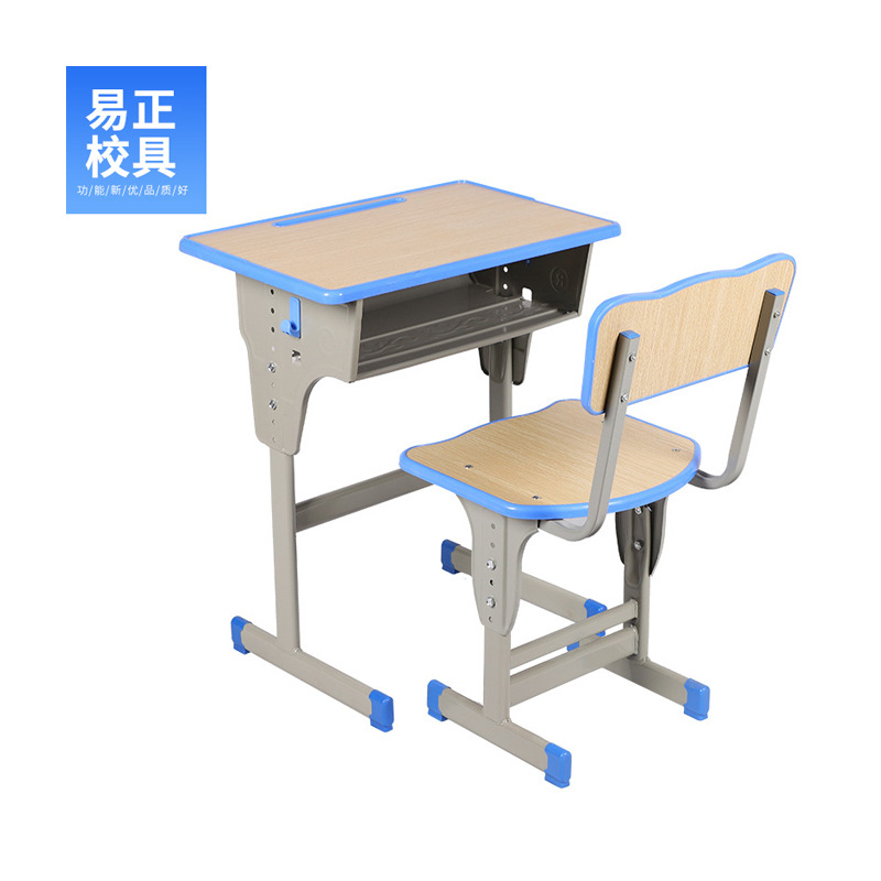 Double School Desks and Chairs for Primary and Secondary School Students, School Tutoring Classes and Training Classes, Liftable Desks and Chairs, Manufacturers Wholesale