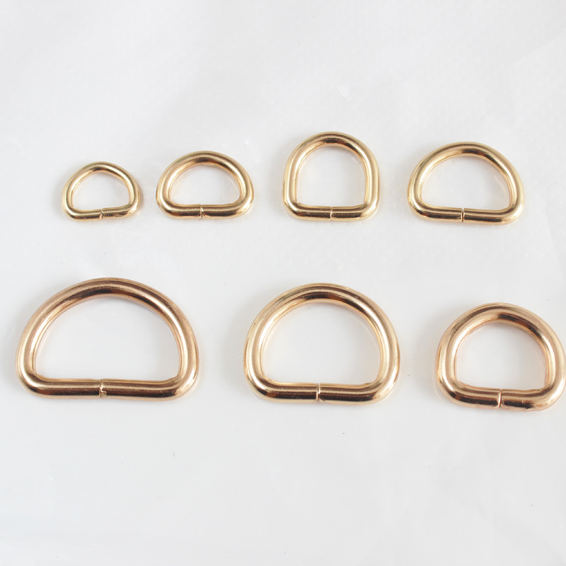 D-buckle bag D-buckle high quality semicircle iron buckle luggage hardware accessories D-ring manufacturers in stock supply