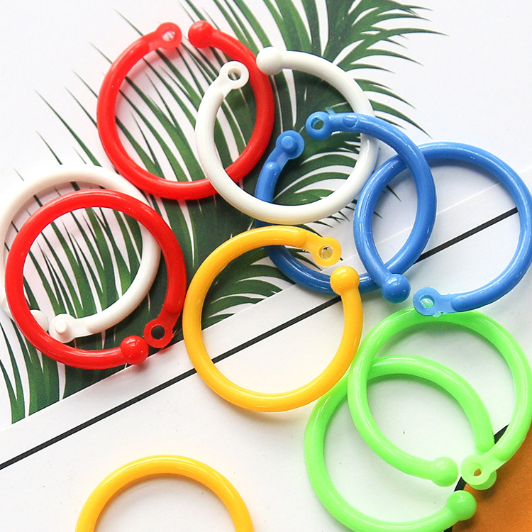 40mm Plastic Book Ring, Large Supply of Plastic Book Ring, Colorfulful Open Ring, Environmentally Friendly Plastic Open Ring