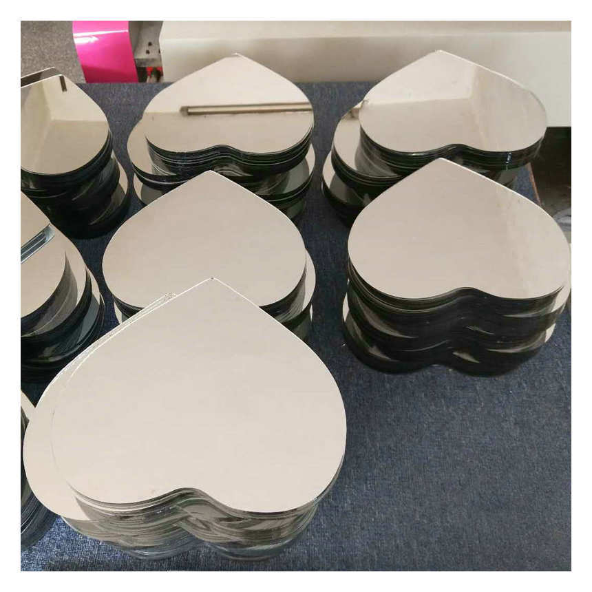 Peach-shaped glass mirror 1.2-4mm round square shaped various dressing glass small lenses