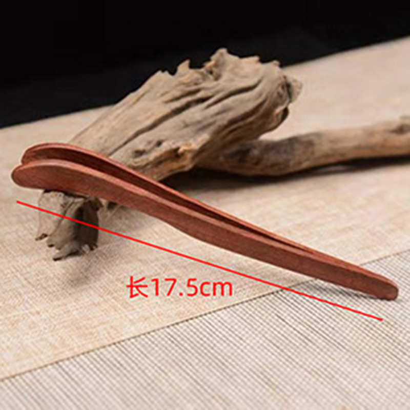 Factory wholesale bamboo tea clip home creative pendant tea clip lengthened bamboo clip pear natural color clip Cup clip