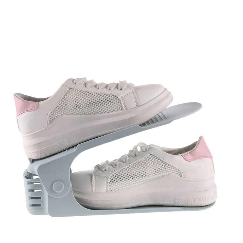 Adjustable Storage Shoe Rack Double-Layer Shoe Support Dormitory Space-Saving Home Dormitory Artifact Storage Slippers Shoe Cabinet Shoes