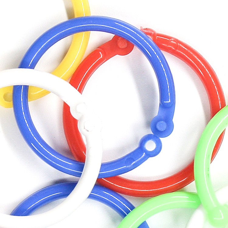 40mm Plastic Book Ring, Large Supply of Plastic Book Ring, Colorfulful Open Ring, Environmentally Friendly Plastic Open Ring