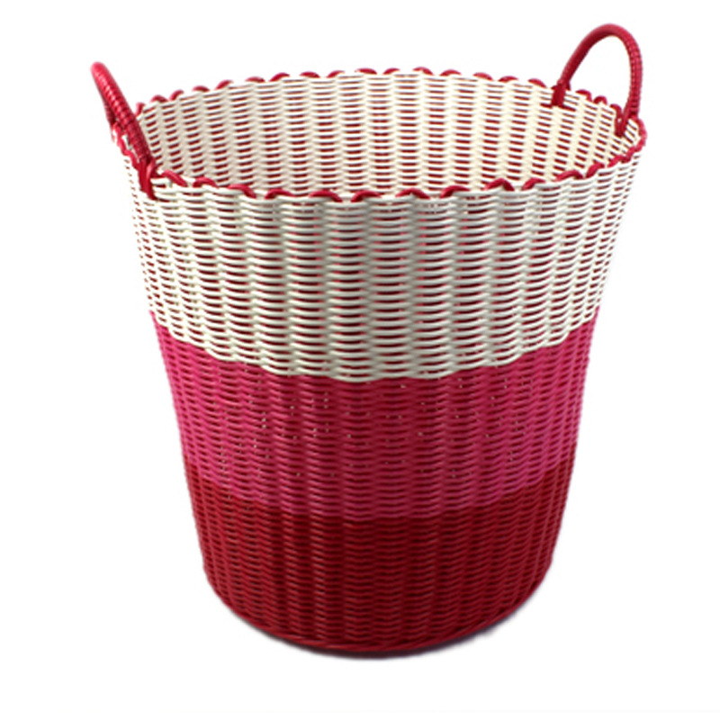 New Fashion Home Storage Storage Basket Laundry Basket Dirty Clothes Storage Hand-woven New Year Goods Full Size