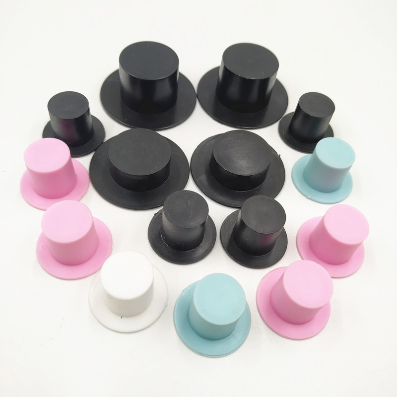 Рождественские Украшения Шляпа Снеговика Мини Пластиковая Клоунская Шляпа Черная Шляпа Волшебника DIY Аксессуары для Кукол