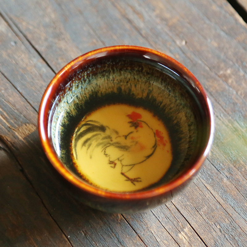 Custom-Made 12 Zodiac Master Cups Ceramic Tea Cups Underglaze Color Kung Fu Tea Set Couple Cups Personal Batch