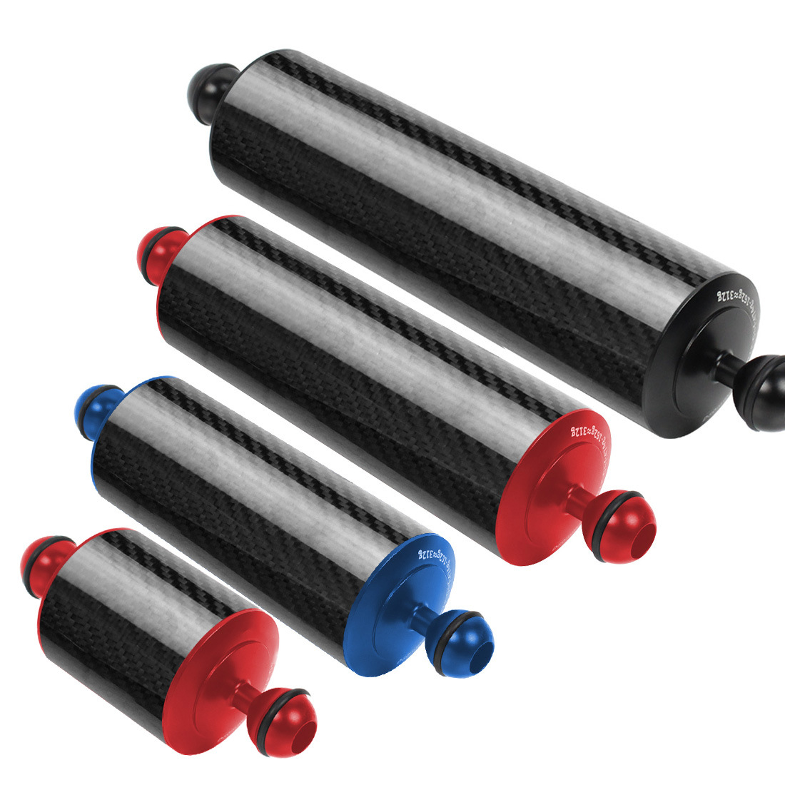 New diving photography double ball head carbon fiber buoyancy lamp arm diameter 60mm5 inch 8 inch 10 inch 12 inch buoyancy arm