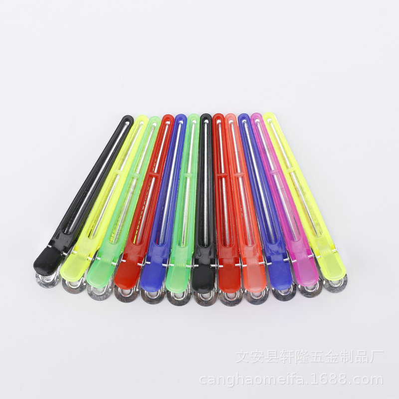 Красивые заколки для волос, инструменты для парикмахеров, зажимы, многоцветные пластиковые зажимы для укладки