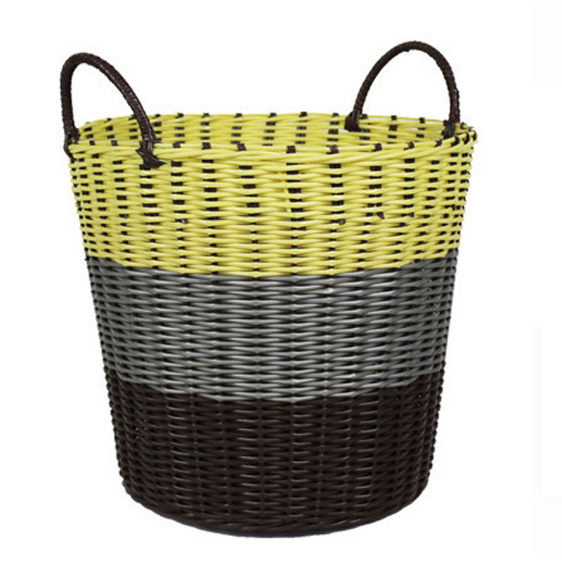 New Fashion Home Storage Storage Basket Laundry Basket Dirty Clothes Storage Hand-woven New Year Goods Full Size