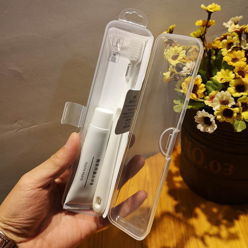 Creative toiletries travel supplies multifunctional portable toothbrush toothpaste box outdoor wash storage box suit