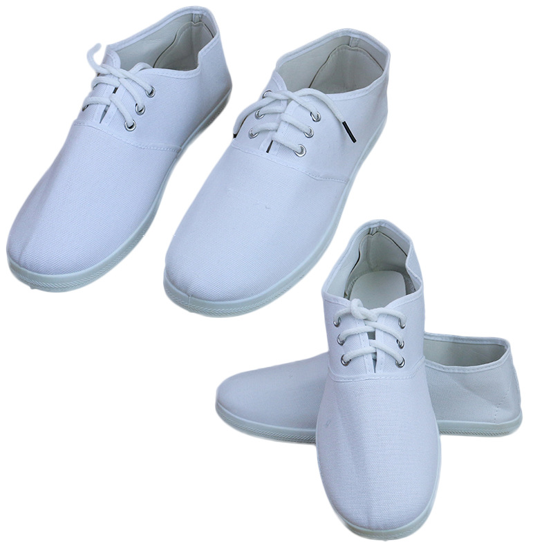 Funeral Shoes, Mourning Shoes, White Cloth Shoes for Men and Women, Gymnastics Shoes, Mourning Clothes, Mourning Shoes, Chinese-Style Cloth Shoes