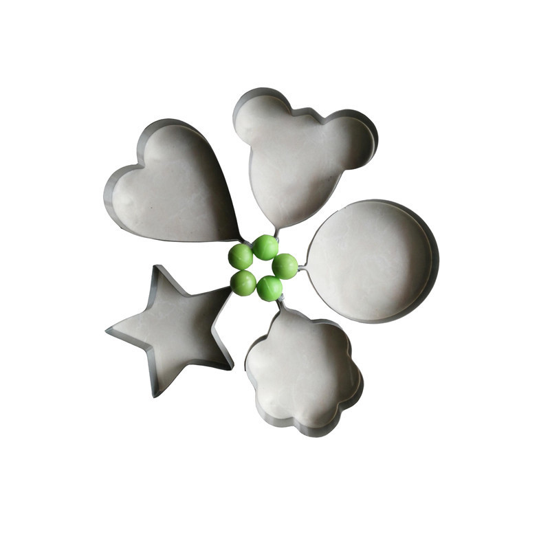 Factory direct 430 stainless steel egg omelette heart-shaped egg omelette mold egg omelette baking cake mold