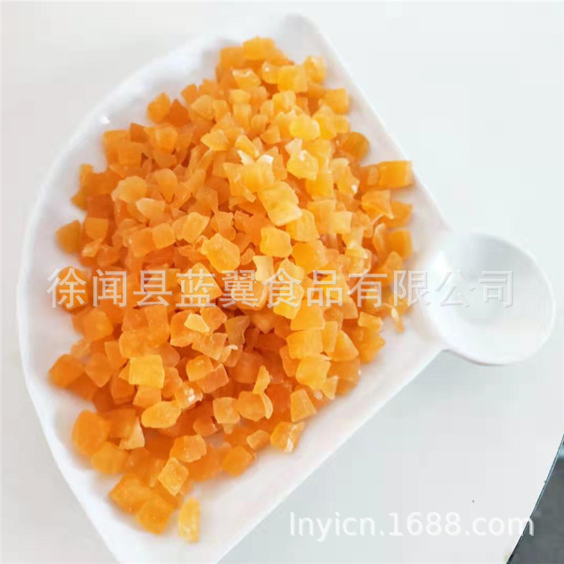 Blue Wing Food Papaya Diced Papaya Granules Fruit Porridge Raw Materials Can Take Colorful Papaya Diced