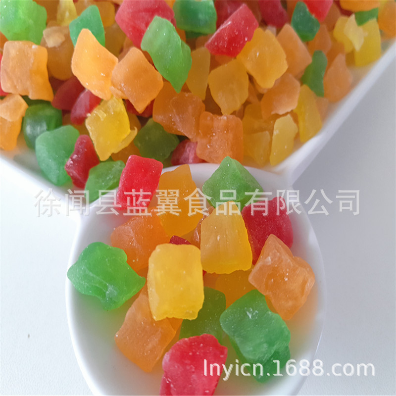 Blue Wing Food Papaya Diced Papaya Granules Fruit Porridge Raw Materials Can Take Colorful Papaya Diced
