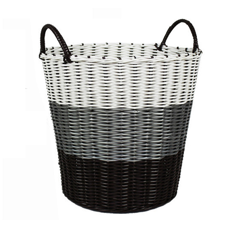 New Fashion Home Storage Storage Basket Laundry Basket Dirty Clothes Storage Hand-woven New Year Goods Full Size