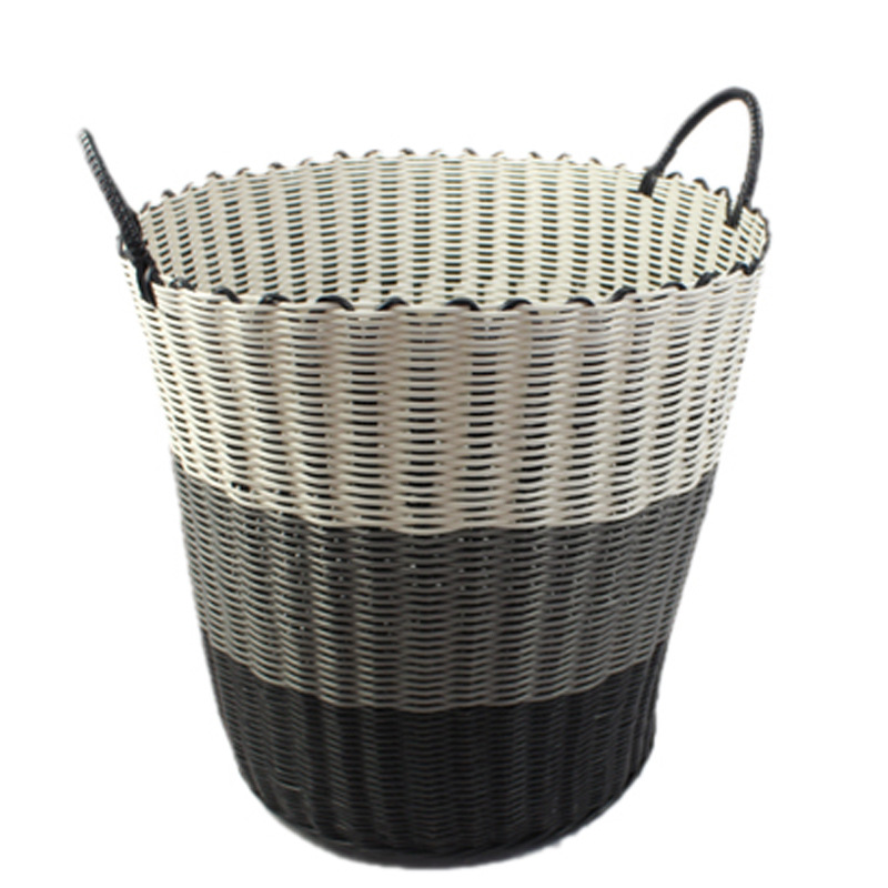 New Fashion Home Storage Storage Basket Laundry Basket Dirty Clothes Storage Hand-woven New Year Goods Full Size