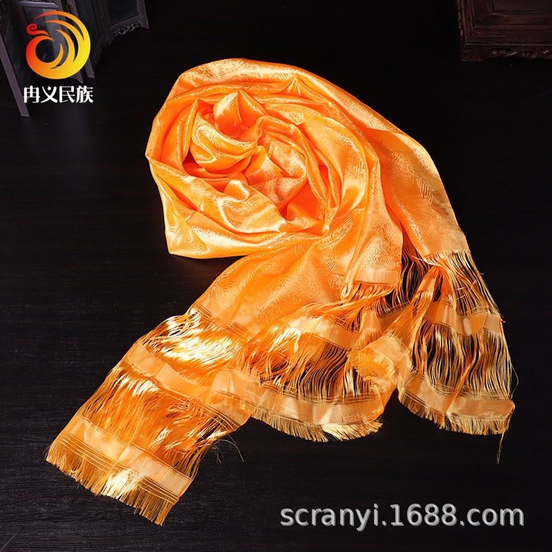 Spot direct wholesale five-color dragon and phoenix Hada dragon and phoenix jacquard Xizang Hada high-grade gifts