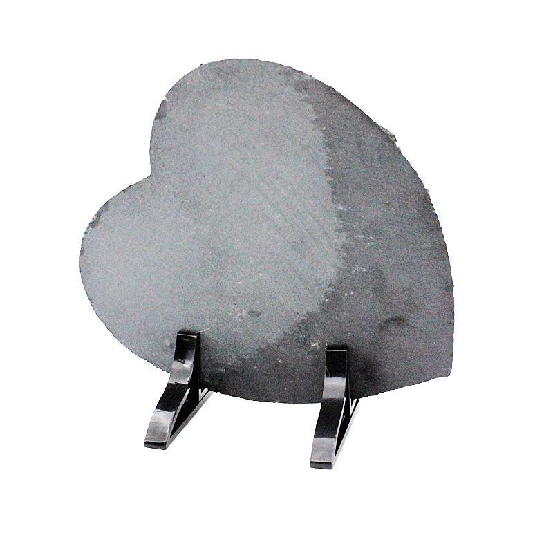 Cross-border thermal transfer slate painting coated blank rock slate painting sublimation stone painting heart-shaped slate painting matte