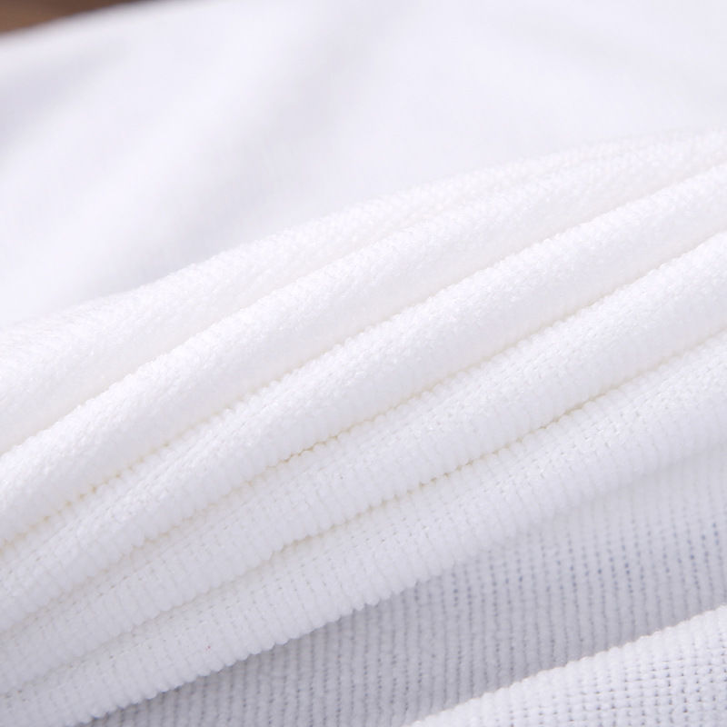 Factory wholesale square 180g white towel square disposable hotel hotel bath white towel