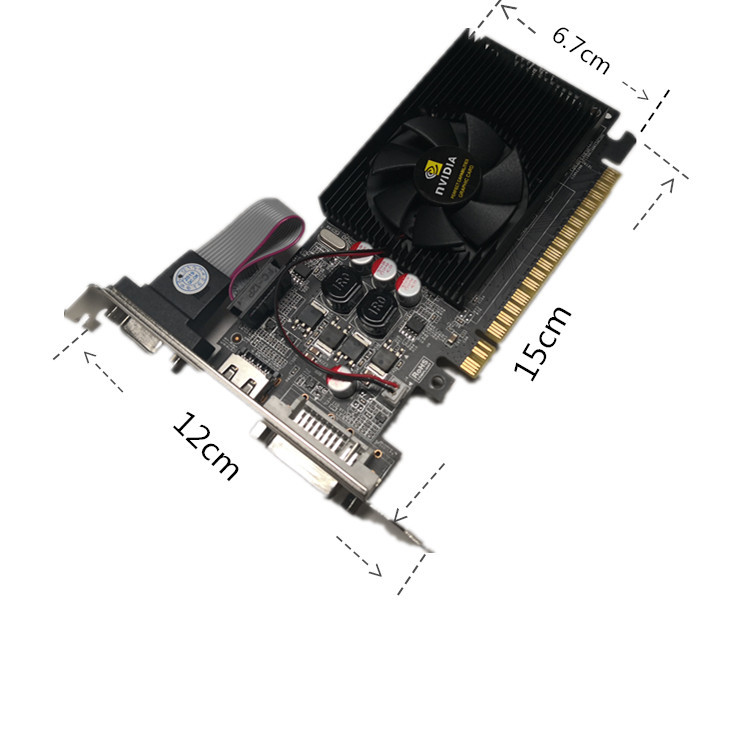 Brand New 610 Display Gt730 Graphics Card Semi-Height Desktop All-In-One Machine Suitable for Dell Lenovo Brand Computers Cross-Border E-Commerce