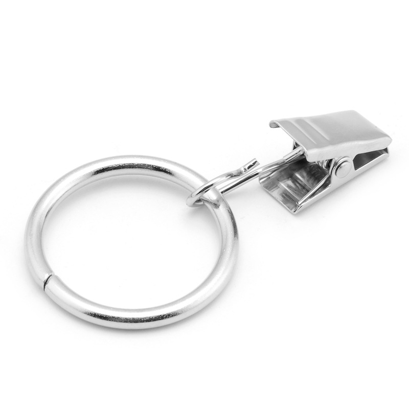 Cross-Border Sales Shower Curtain Hook Curtain Ring Curtain Clip Curtain Ring Buckle Curtain Accessories Hook Metal Clip