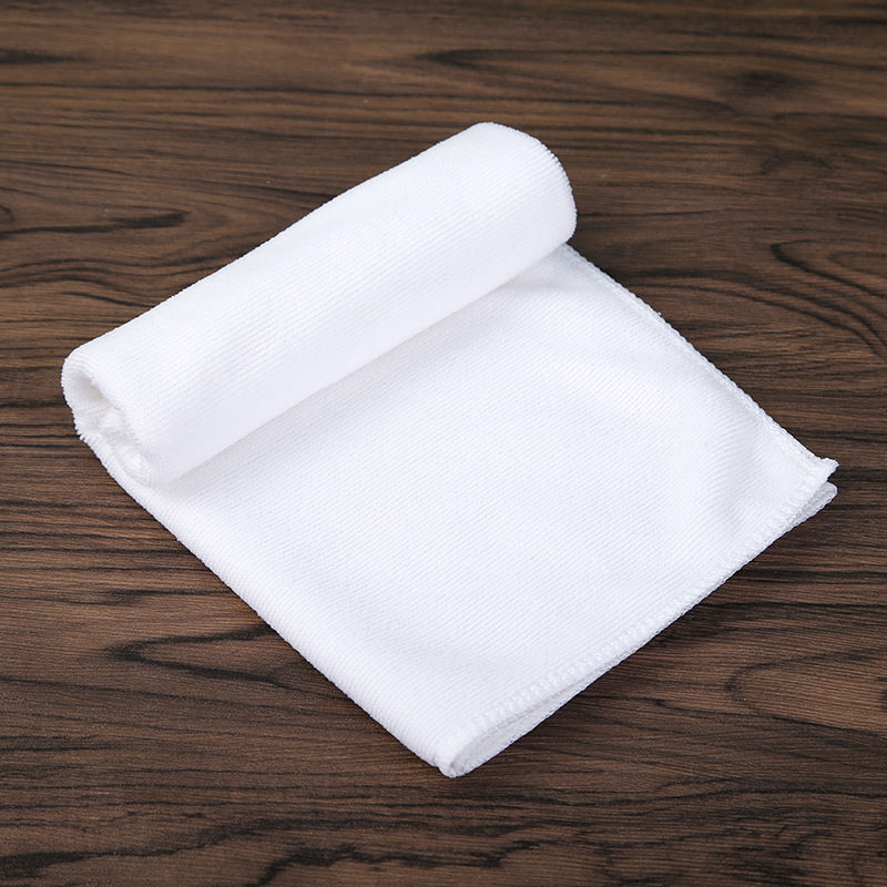 Factory wholesale square 180g white towel square disposable hotel hotel bath white towel