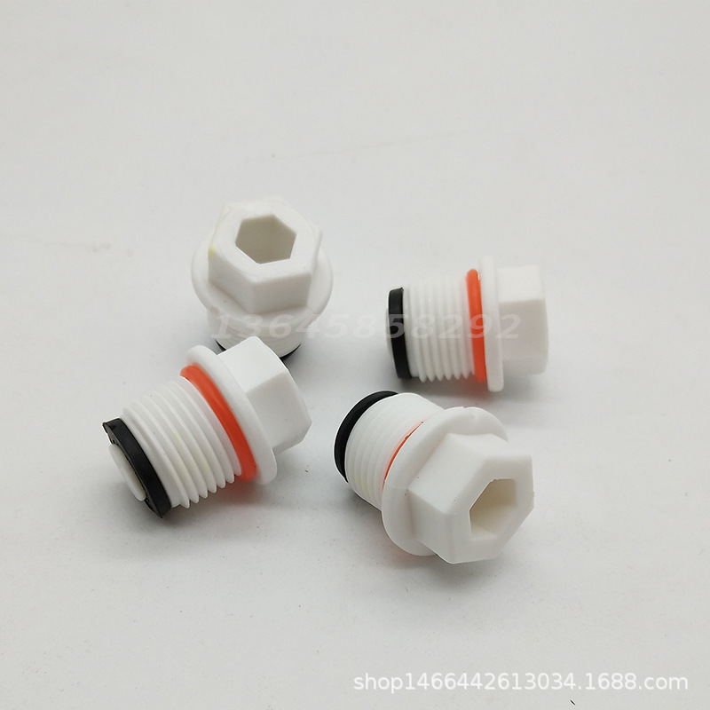 PPR plug wholesale ppr plug 4 points 6 points 1 inch with sealing ring free raw material with plastic double leather ring plug