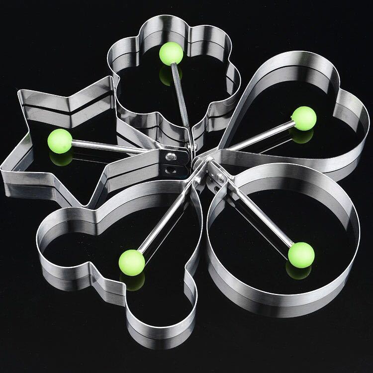 Factory direct 430 stainless steel egg omelette heart-shaped egg omelette mold egg omelette baking cake mold