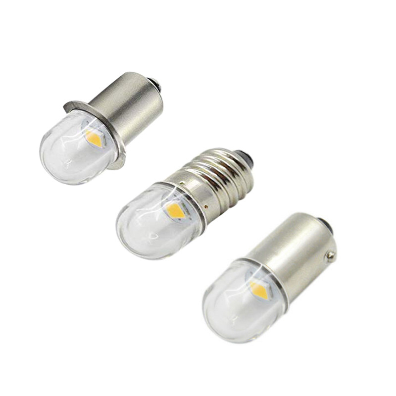 Hot sale 1W 3V/4.5V/6V/12V P13.5S 1 light LED flashlight small bulb pc cover