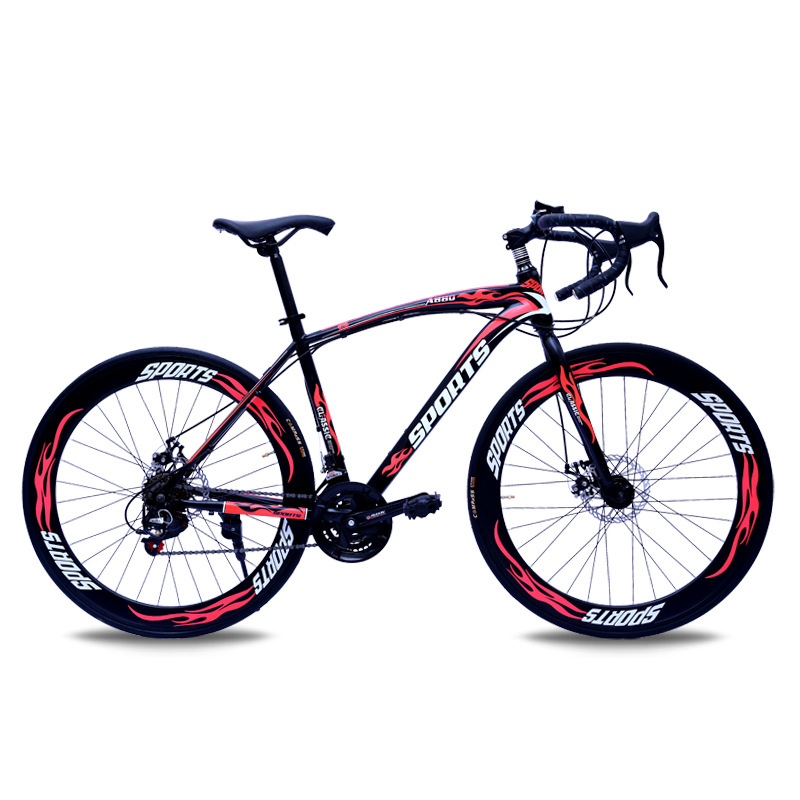 Factory wholesale road bike bike 700c adult variable speed curved disc brake city race men and women gift bike