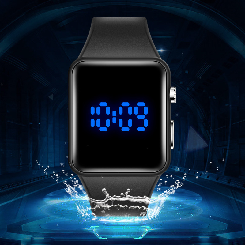 Factory wholesale student watch men's and women's waterproof sports leisure waterproof electronic watch fashion gift watch