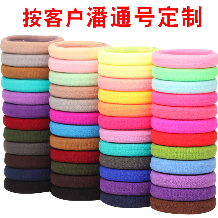 TikTok 100 Pocket Rubber Tendon Seamless High Elastic Hair Ring Nylon Towel Ring diy Head Jewelry Accessories Small Gift