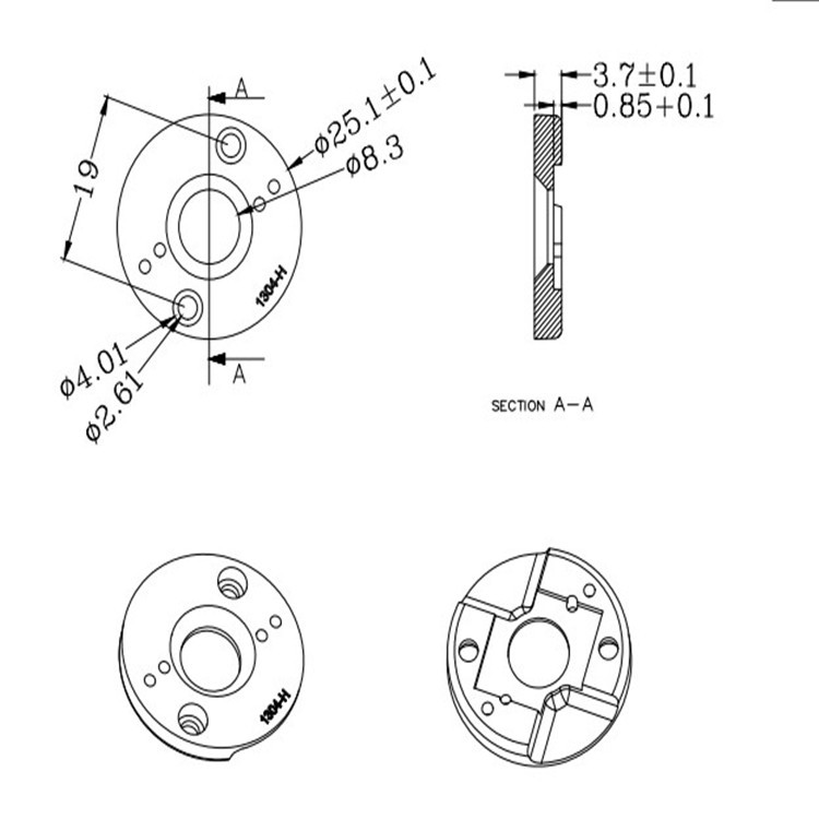 CXA1304 thick bracket corui COB bracket COB light source fixed bracket PC plastic bracket LED lighting