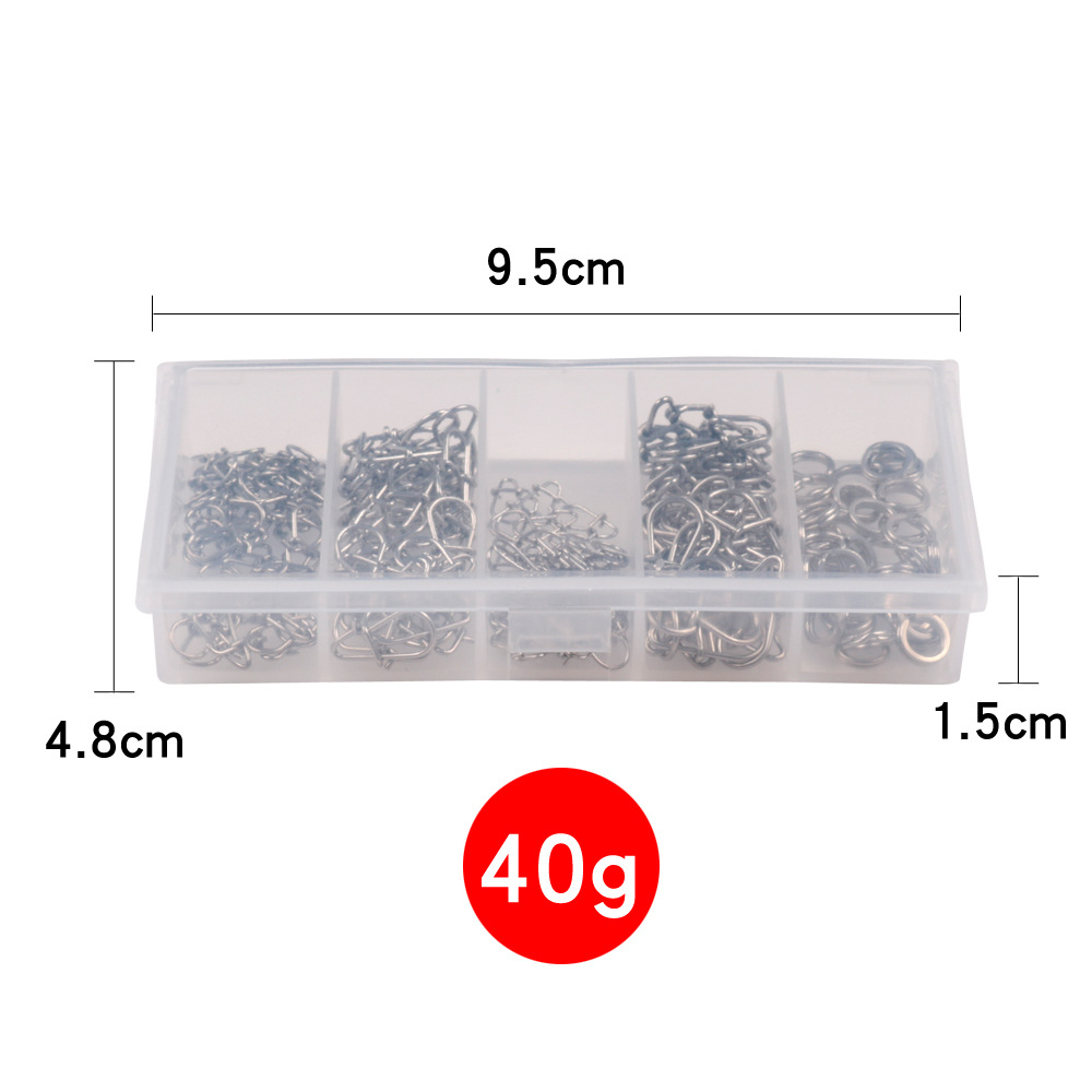 200 Luya pin suit gourd pin reinforced Pin + flattening double ring fishing gear connector