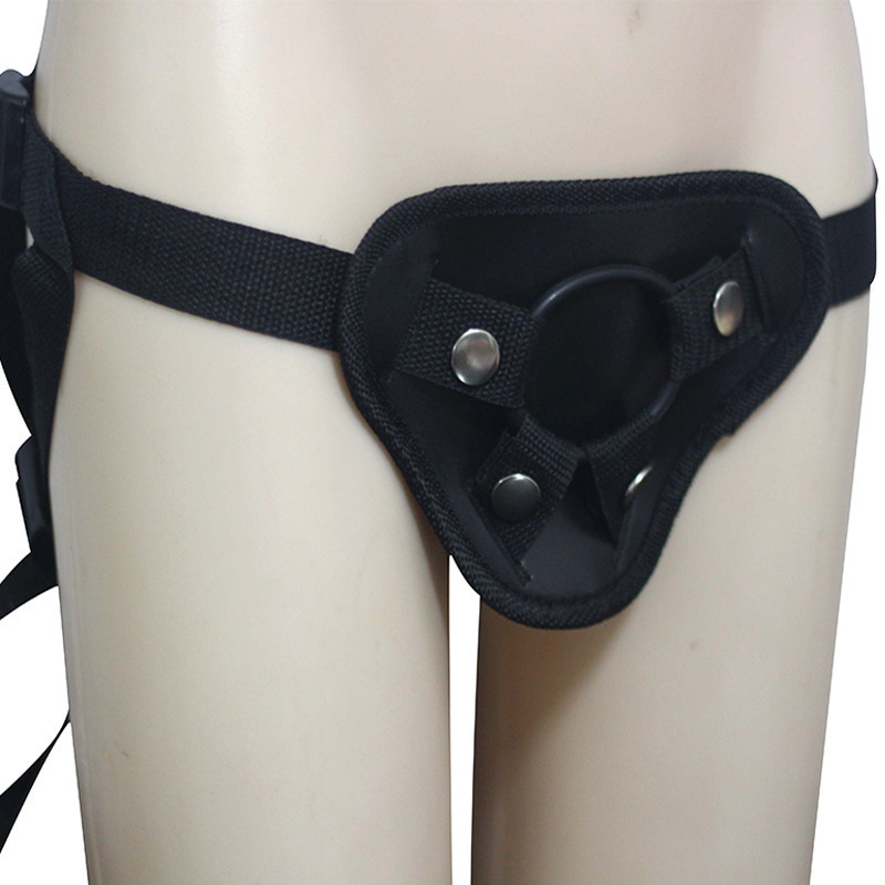 Penis wear leather pants Lala special Wear wearable with suction cup penis female masturbation adult supplies