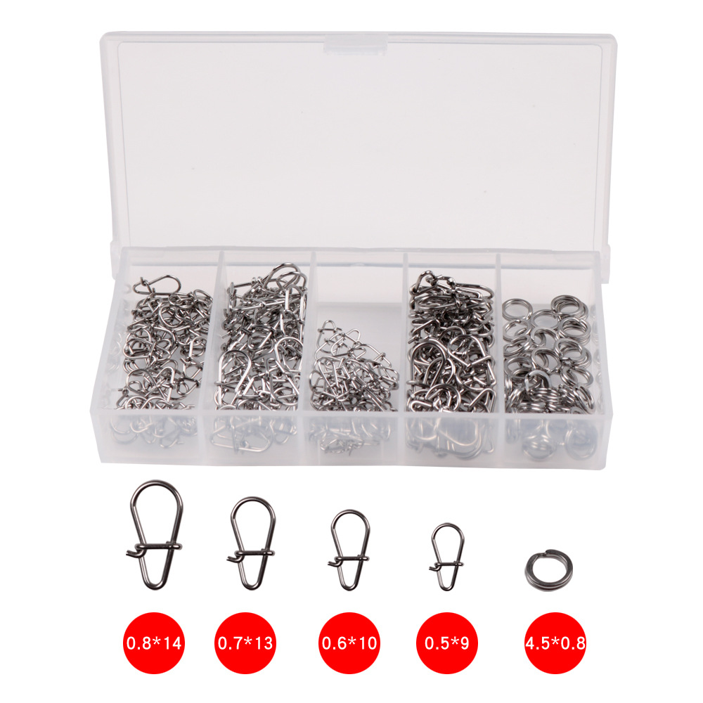 200 Luya pin suit gourd pin reinforced Pin + flattening double ring fishing gear connector