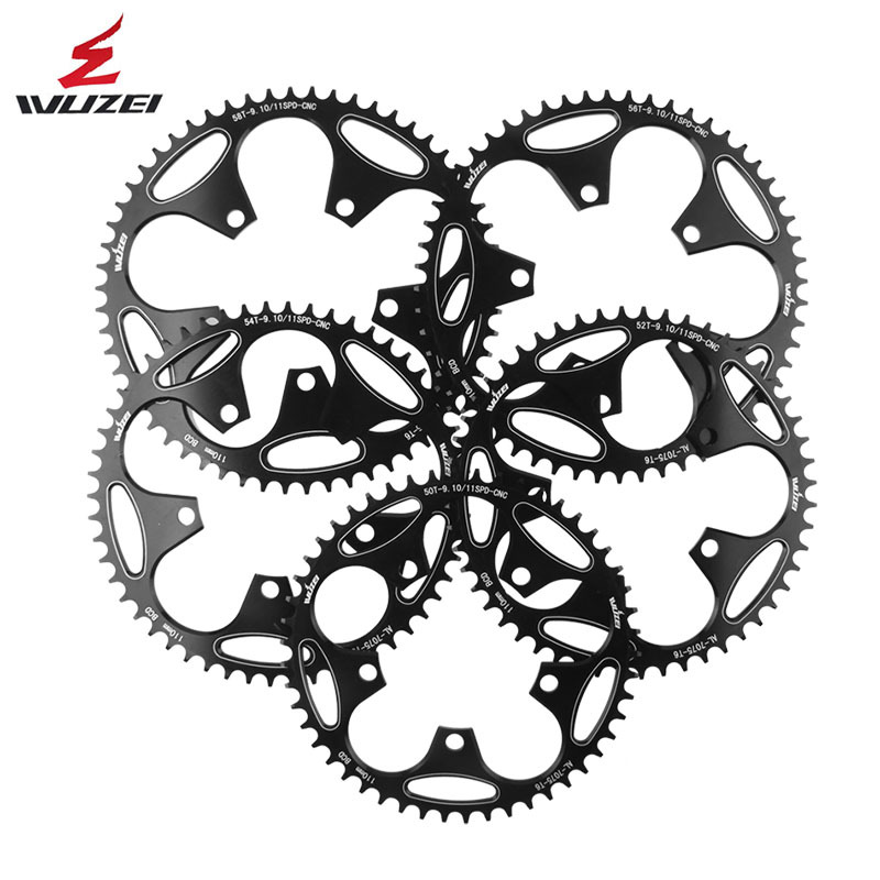 Wuzei 110Bcd Road Bike Disc 50T52T54T56T58T60T Bicycle Chainring Accessories