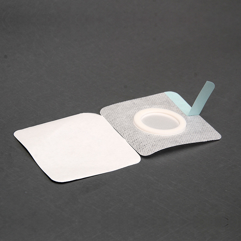 Non-woven spunlace hollow three-volt paste acupoint paste belly button paste blank manufacturer plaster blank paste