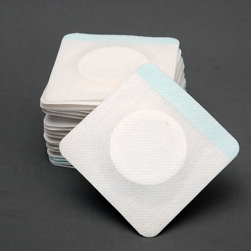 Non-woven spunlace hollow three-volt paste acupoint paste belly button paste blank manufacturer plaster blank paste
