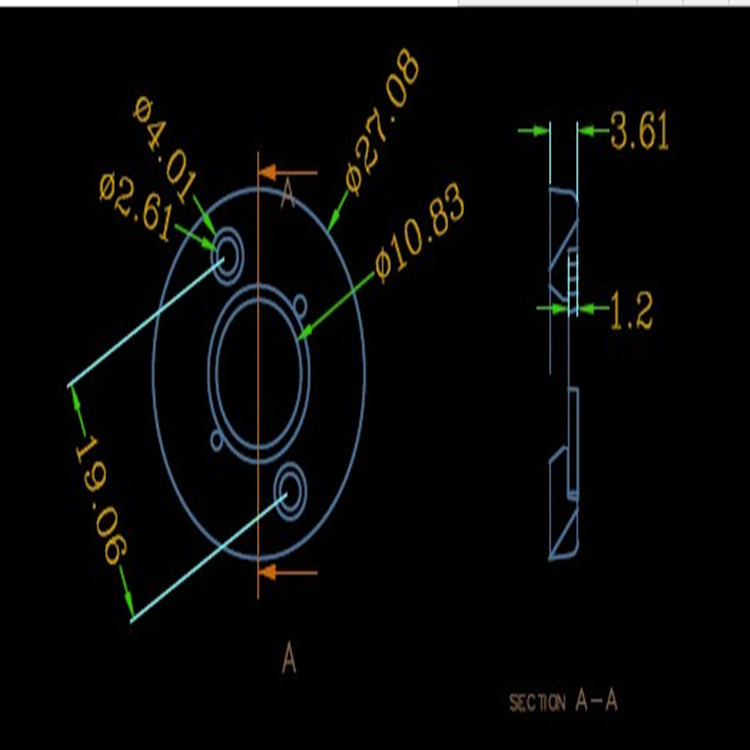 CXA1512 thick bracket COB light source fixed bracket corui COB luminous surface 11MM substrate 1515MM