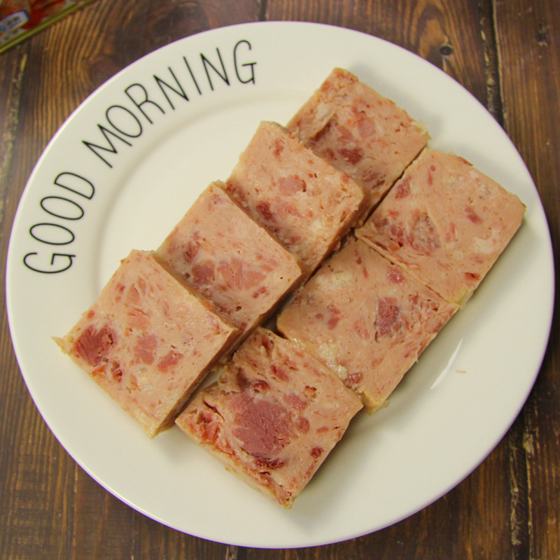 Cofco Temporars Luncheon Meat White Pig Ham Pork Canned 198g Luncheon Meat Ready-to-eat Snacks Free Shipping