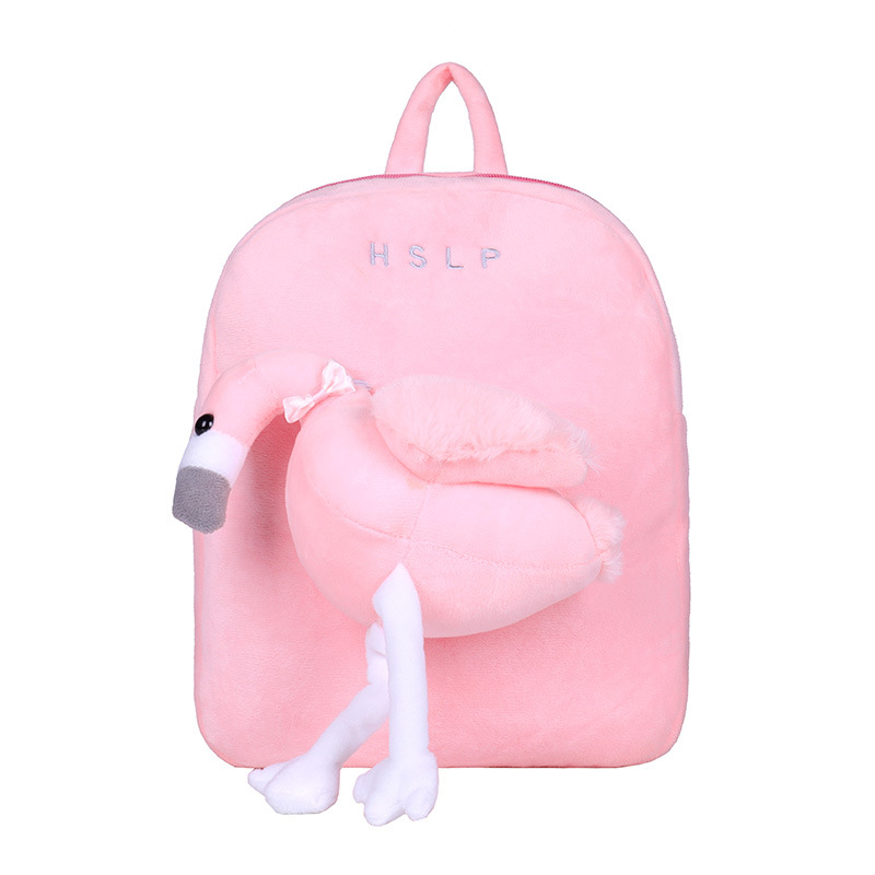 Wholesale Creative Anti-Lost Children's Schoolbags Korean Cartoon Cute Plush Boys and Girls Backpacks Kindergarten Backpacks