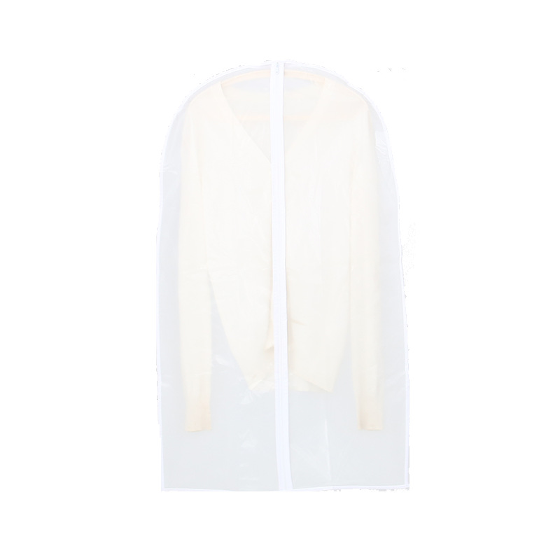 Clothes Dust Cover Hanging Dust Bag Household Washable Transparent Coat Suit Dust Cover Clothes Cover Hanging Pocket