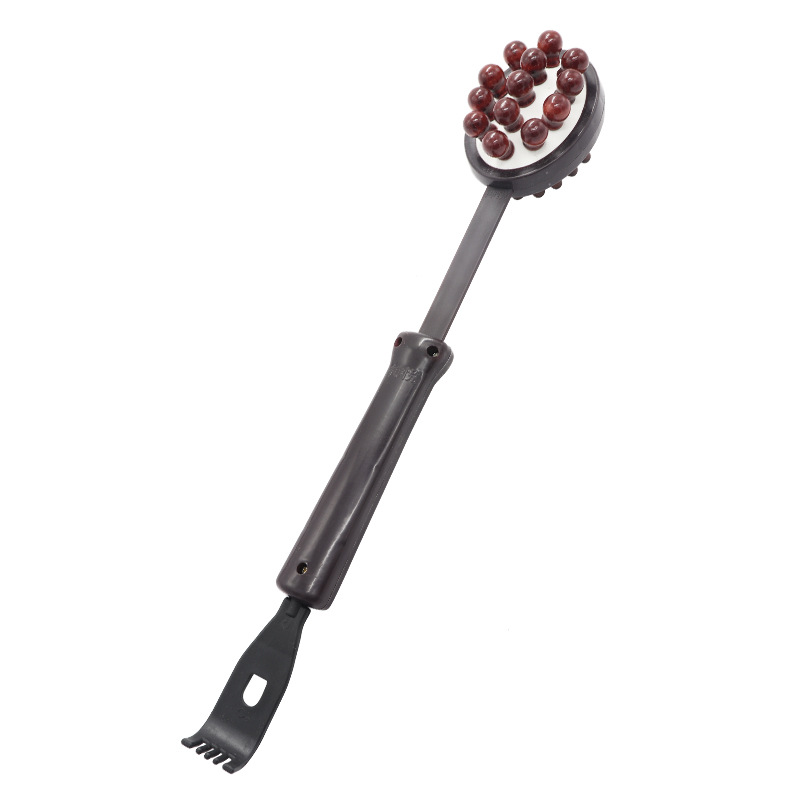 Meridian massage stick back massage solid wood double-sided massage hammer for the elderly health leg massage hammer wholesale