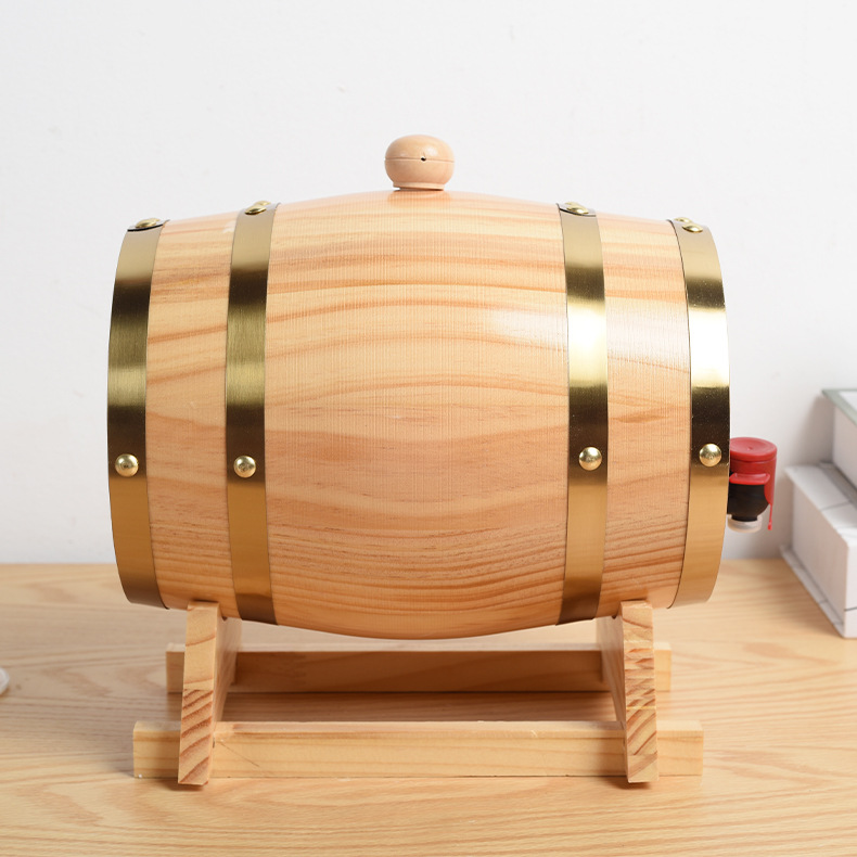 Деревянная бочка для вина, домашняя дубовая бочка, украшения для бара, ресторана, ретро бочка для пива, можно напечатать логотип