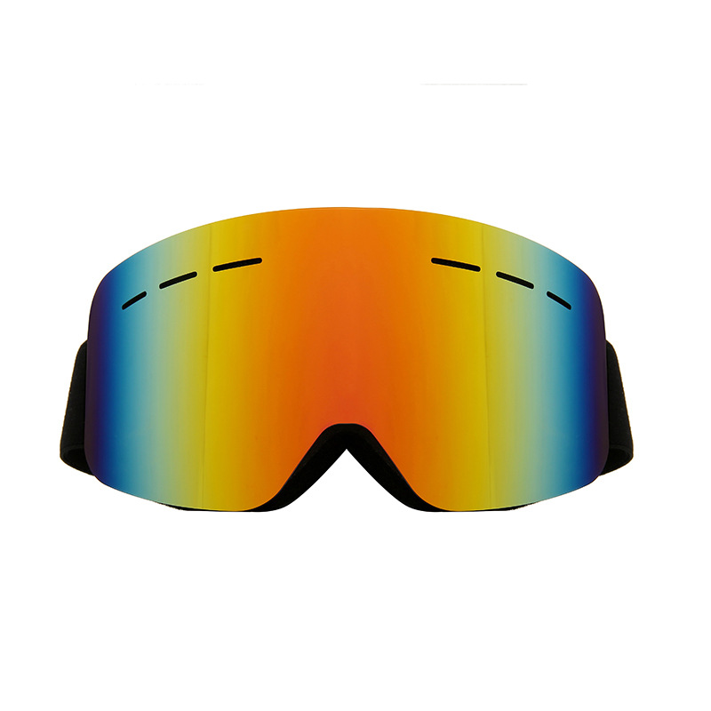New adult cylindrical ski glasses double-layer anti-fog goggles snow goggles can be stuck myopia/HX17 with holes