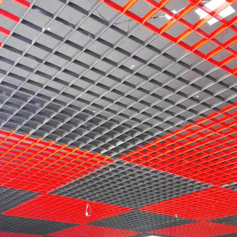 Customized Manufacturer's Ready-Made Colorful Metal Grilles for Interior Decoration Ceiling Materials, Available in Various Colors, Beautiful and Elegant Iron Grilles